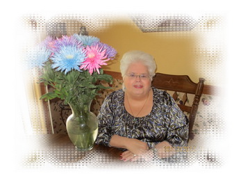 Gloria With Flowers