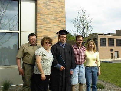 Bob Jules Jon Andy Sara at Jons Graduation 2003